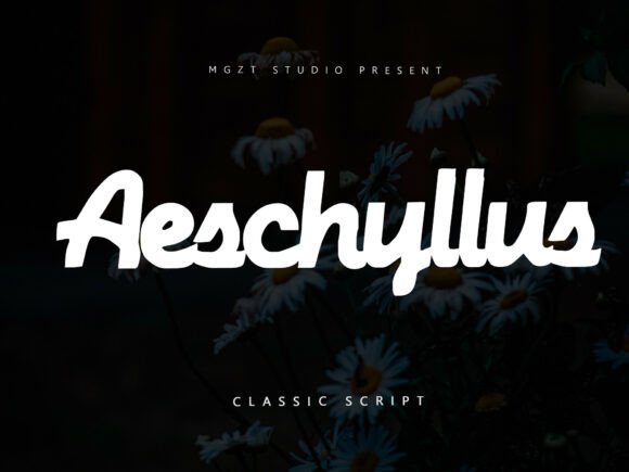 Aeschyllus: A Timeless Script Font for Editorial Design