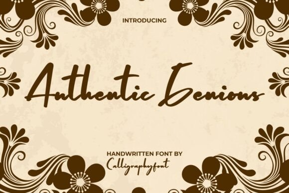 Authentic Genious: A Bold Retro Script Font for Standout Web Headlines
