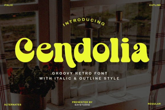 Cendolia: A Groovy Retro Serif Font That Delivers Personality
