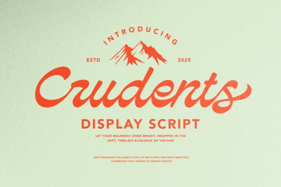 Crudents: A Script Font for Editorial Expression