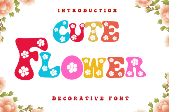 Cute Flower: A Decorative Font for Joyful Editorial Design