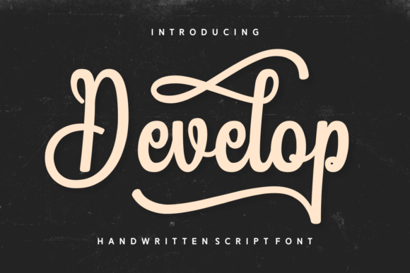 Develop: A Bold Handwritten Script Font for Real Branding