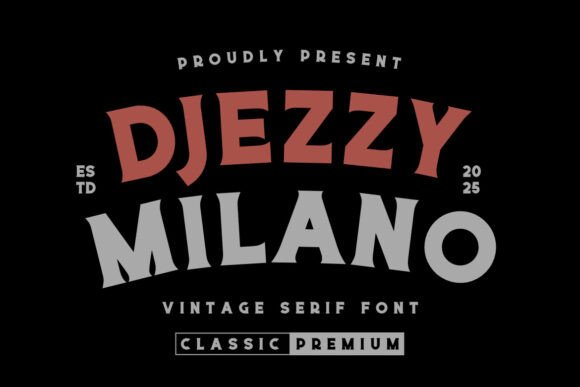 Djezzy Milano: A Vintage Serif That Anchors Digital Branding