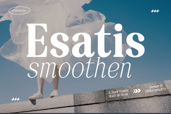 Esatis Smoothen: A Vintage Serif Font That Commands Attention