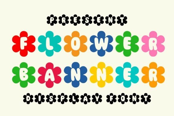 Flower Banner: A Decorative Font for Digital Branding