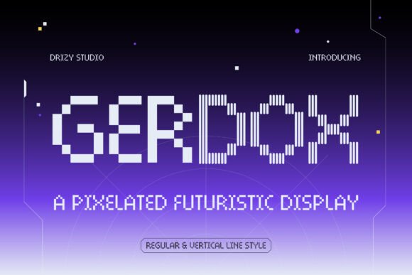 Gerdox: Pixel-Perfect Futuristic Display Font for Digital Campaigns