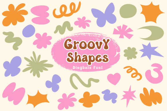 Groovy Shapes: A Retro Dingbat Font That Elevates Small Business Branding