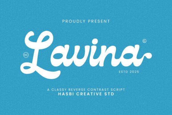 HC Lavina: A Reverse Contrast Script Font for Editorial Elegance
