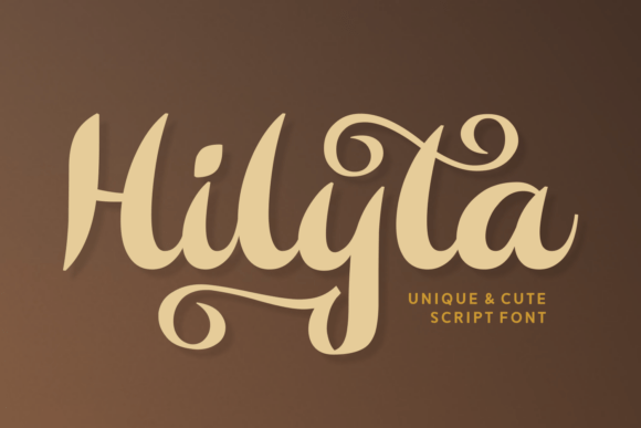 Hilyta: A Bold Script Font for Editorial Design