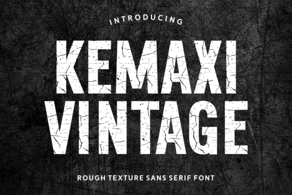 Kemaxi Vintage: A Rugged Sans Serif for Bold Brand Moments