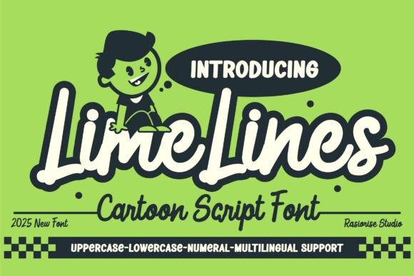 Lime Lines: A Playful Script Font for Authentic Brand Identities