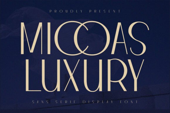 Micoas LuxuryFont: A Serif Font That Adds Instant Vintage Polish