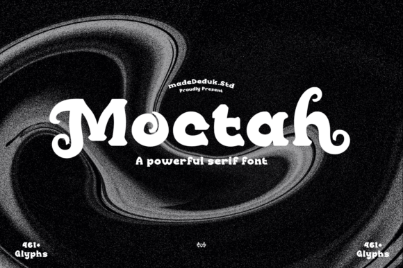 Moctah: A Bold Retro Serif Font for Digital Branding