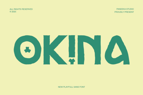Okina: A Playful Display Font for Digital Branding