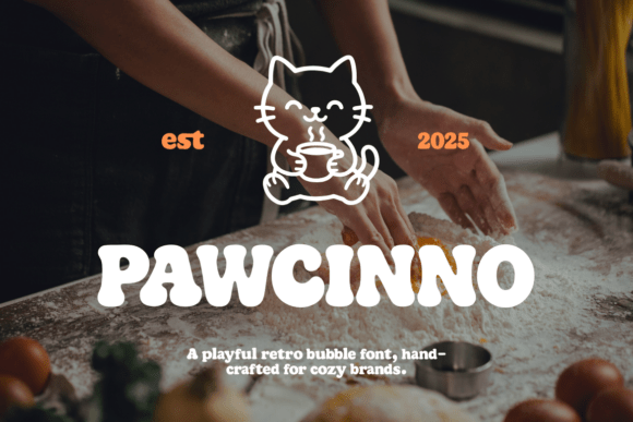 Pawcinno: A Font That Brings Retro Charm to Your Brand