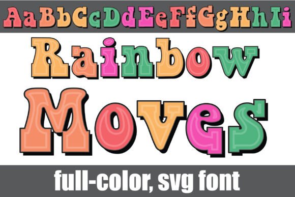 Rainbow Moves Font Review
