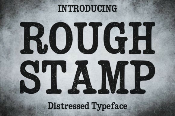 Rough Stamp: A Bold Slab Serif for Digital Brand Impact