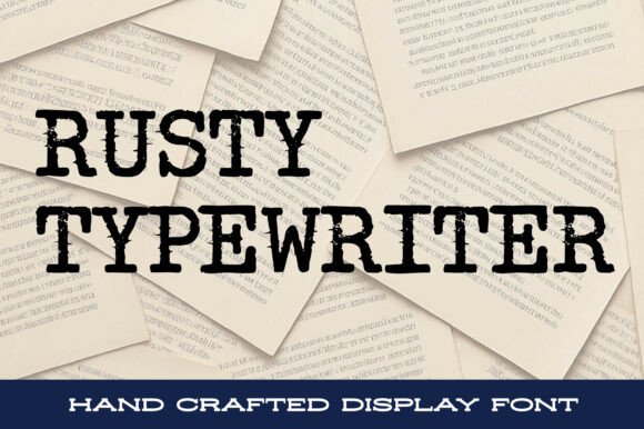 Rusty Typewriter: A Slab Serif That Speaks Before You Scroll
