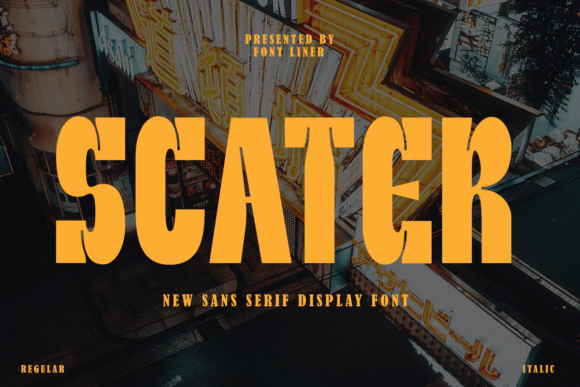 Scater: A Bold Sans Serif Font That Elevates Real Business Branding