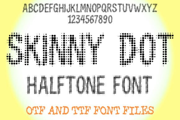 Skinny Dot: A Retro-Modern Display Font for Small Business Branding