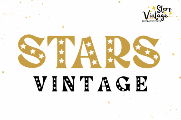 Stars Vintage: A Playful Retro Font for Handmade Labels & Printables