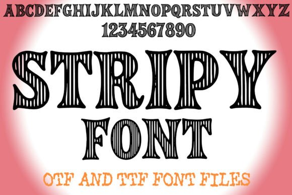 Stripy: A Whimsical Display Typeface for Digital Branding