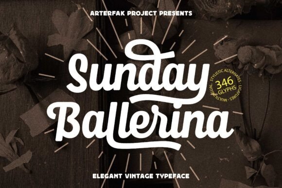 Sunday Ballerina: A Sophisticated Script Font for Small Business Branding