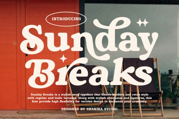Sunday Breaks: A Modern Retro Serif Font That Elevates Real Business Branding