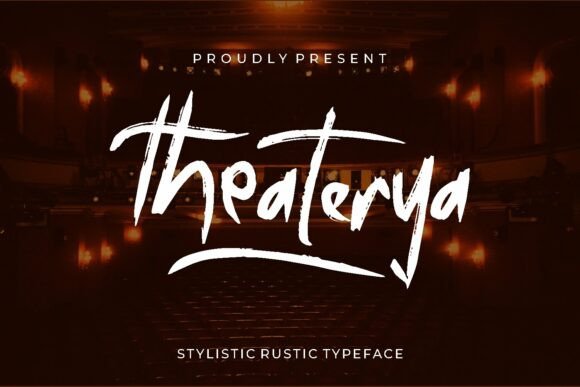 Theaterya: A Rustic Script Font That Feels Human in Fast-Scrolling Feeds